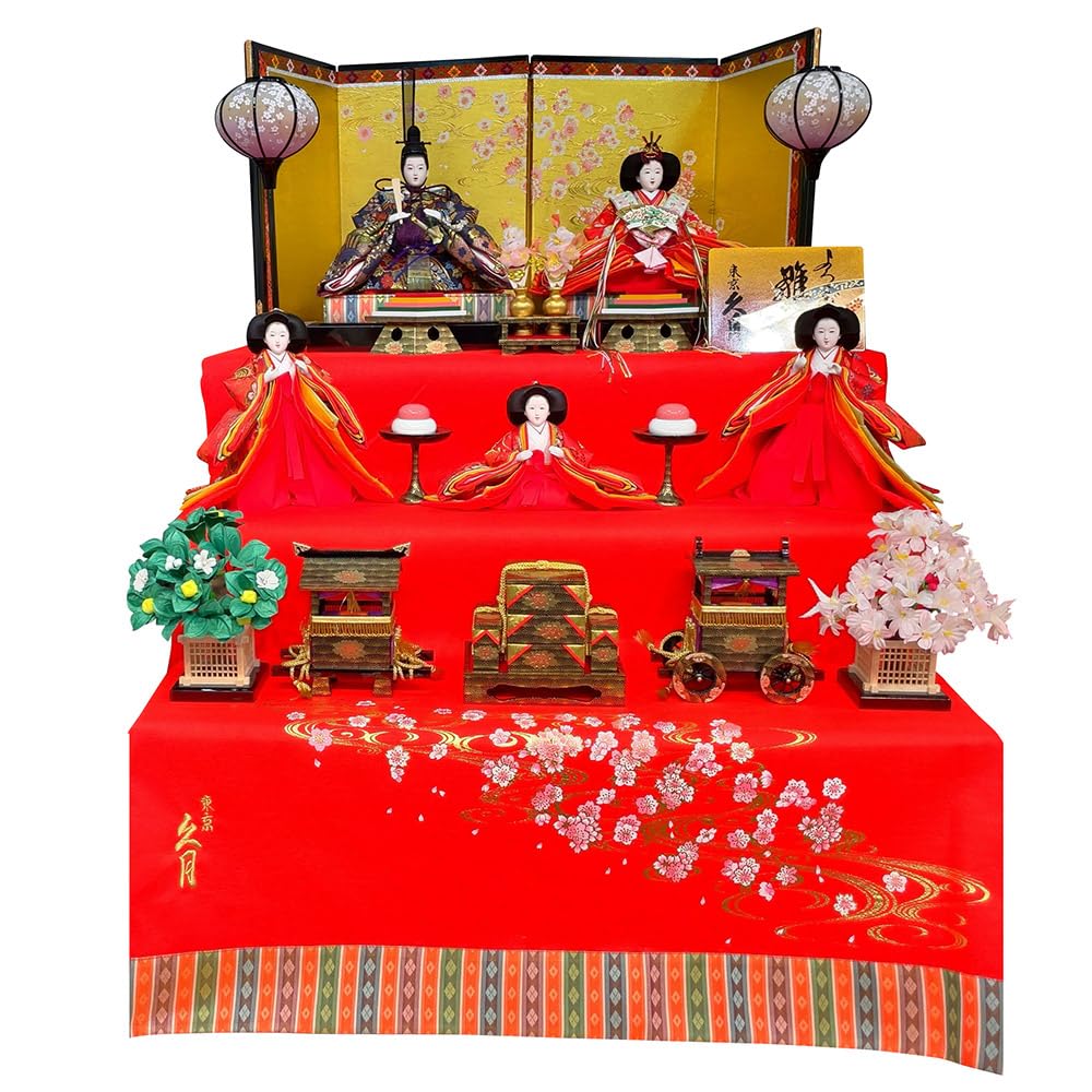 【182】雛人形 ５人飾り＊倉庫整理品＊ 182】雛人形 5人飾り＊倉庫整理品＊ 【公式通販】